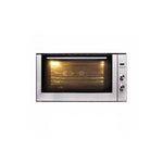 Horno Electrico | 220v 105 litros | acero controlmec y reloj digital | 2 quemadores | 2 rejillas | 1 bandeja | temperatura 250 | Negro