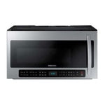 Samsung Microonda Extractor 2 1cuft 1000W 400CFM CERAMIC 4Velocidad Display Led digital Modo Eco 10 Niveles de Potencia | Plata