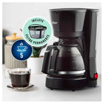 OSTER | CAFETERA | 5 TAZAS | JARRA DE VIDRIO | NEGRO
