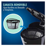 OSTER | CAFETERA | 5 TAZAS | JARRA DE VIDRIO | NEGRO