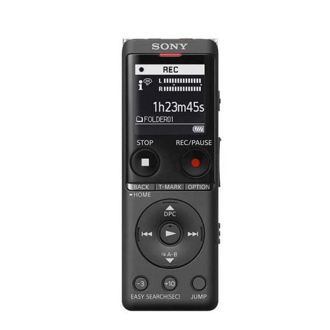 SONY | GRABADORA PORTATIL DE PERIODISTA DIGITAL | 4G MEMORIA | RANURA DE MICRO SD | ESTEREO CONECTIVIDAD | USB | FM | RADIO | NEGRO