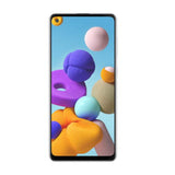 SAMSUNG A21S | Octa-Core 4x2.0+4x2.0 | 3GB Ram | 32GB | CAM 48+8+2+2MP | 13MP | Huella Digital | Pantalla 6.5" | bat 5000mAh | Android 10, OneUI 2.0 | BLANCO