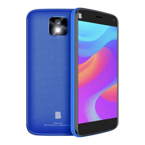 BLU J5L | Quad Core 1.4ghz | 1GB RAM | 32GB EXP | Cam 8mp 8mp | Pantalla curva 5¨ | BAT 2200mAh | Android D 10 | AZUL