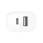 WALL CHARGER 30W USB C PD USB A | BLANCO