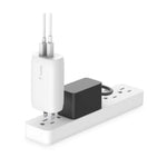 WALL CHARGER 30W USB C PD USB A | BLANCO
