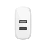 WALL CHARGER DUAL USB A 24W | BLANCO