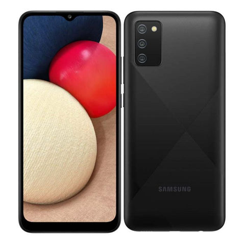 Samsung A02 | Octa core 1.8 GHz | 3GB RAM | 64GB EXP | CAM 13 2 2MP 5MP | BLUETOOTH V4.2 | Pantalla 6.5¨| bat 5000mAh | Android 10 | NEGRO