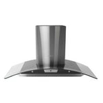 Nisato | Extractor De Grasa Tipo Campana De 36" | 90 CMS | 3 Velocidades | Acabado De Vidrio | Acero Inox