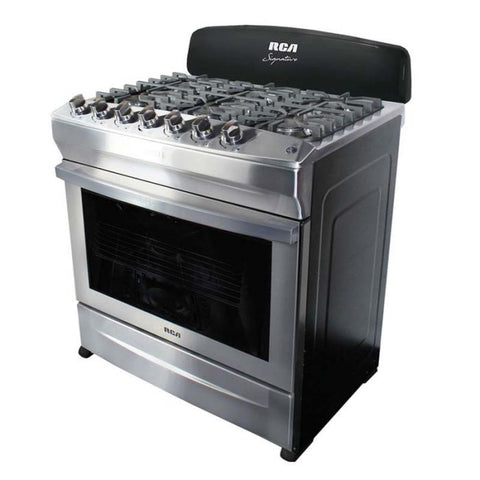 Estufa | 30 Tapa De Vidrio | Triple Quemador | Encendido Elect | Negro