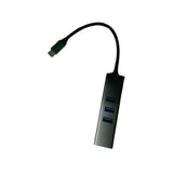 OKAHAMA | USB C TO 3XUSB 3 0 y RJ45 | GRIS