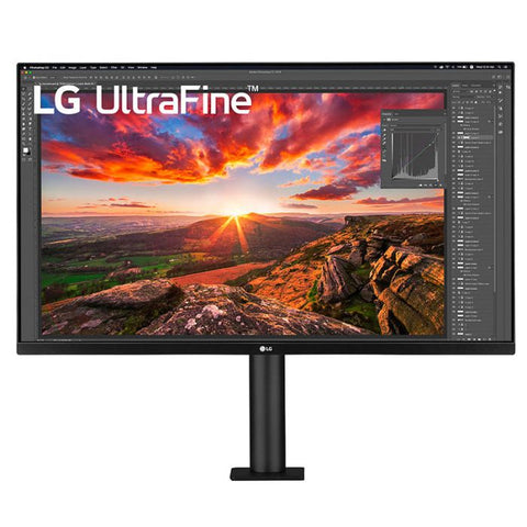 LG | MONITOR DE 32¨| ERGO 4K PANTALLA IPS | AMD FREE SYNC USB TIPO C 2 | HDMI | BOCINA DE 5WX2 SOLO | VIENE CON BRAZO PARA ATORNILLAR A MESA | NEGRO