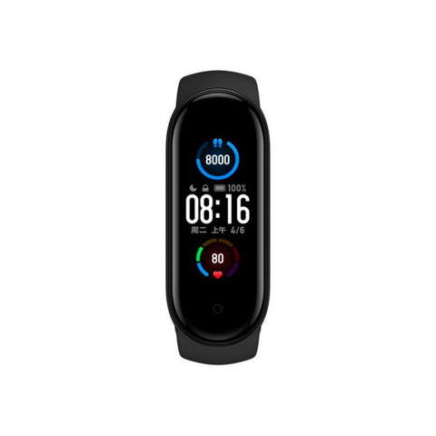XIAOMI | MI SMART BAND 5 | 24 horas de sue o card | aco 11 Modos deportivos 5ATM 160 Pie resistente agua | 14 dias de carga | Negro