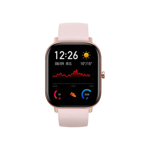 XIAOMI | AMAZFIT GTS | Pantalla 1.65¨ | Resistente Al Agua Hasta 5ATM | 50mts |12 Modo Se Deportes | 14 Dias De Bat | BioTracker | Medición de sueño | PPG Sensor card | ROSADO