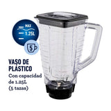 Oster | Licuadora | 2 Velocidades Más Pulso y Jarra De Plástico | 1.25Ltr | BLANCA