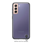 Samsung | Estuche s21 | Protectivo | Marco Transparente para GALAXY S21 | NEGRO