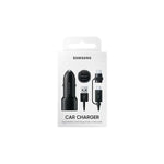 SAMSUNG | CARGADOR | RAPIDO DE AUTO | 15W | 2 PUERTO | USB | NEGRO