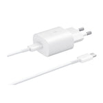 SAMSUNG | CARGADOR DE PARED C | 25W | SIN CABLE | BLANCO