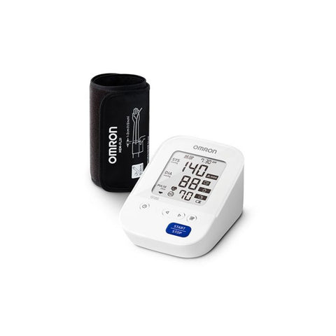 OMRON | MONITOR DIGITAL DE PRESION ARTERIAL | BLUETOOTH DETECTOR DE LATIDOS | OMROM Connect | Blanco