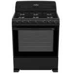Mabe Gas 30" | 6Q Tech Estándar | Cubierta Sellada Porcelanizada | Parrillas Alambrón | Encendido Manual | Copete | Tecnología Perfect Cook | Negro