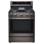 ESTUFA A GAS EASY CLEAN® 5.8Pᶟ LG LRGL5825D | PANEL DIGITAL POSTERIOR | 5 QUEMADORES | AIR FRY | THINQ® | WIFI | NEGRO