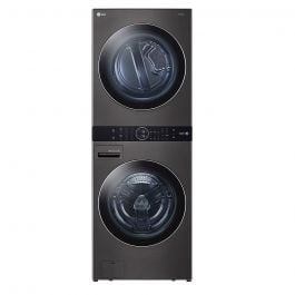 Centro de Lavado WashTower™ LG 22kg (lavado)/ 22kg (Secado Eléctrica) WK22BS6E | AI Direct Drive™ | Steam | Acero Negro