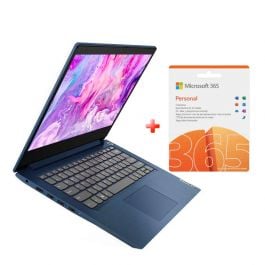 BUNDLE KIT Lenovo | Intel Core i3 1005G1 | de 1.2Ghz | 4GB Ram Exp a 12GB | 256GB SSD | 14.0¨ Pantalla + MICROSOFT OFFICE 365 PERSONAL
