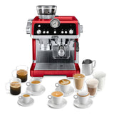 DELONGHI | RED La Specialista | Espresso Machine with Sensor Grinder | Dual Heating System | Stainless Steel | ROJO