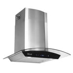 DRIJA | Extractor de grasa campaña | 60cm | 2 chimeneas vidrio templado | 110v | acero