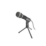 MAXELL | CA MIC | Desktop Computer | Microphone 3.5mm | 2.3 Meters Cable with Tripod | Negro\Plata