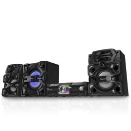 Minicomponente Panasonic | 2200W RMS | 4GB | Bluetooth | Airquake Bass | 2 USB | Radio AM FM | Full Karaoke