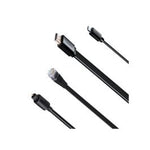 Kit instalación de 4 cables | Dreamgear DGUN2900 | Incluye Cable HDMI de 10 pies | Cable óptico Toslink de 10 pies | Cable Ethernet de 20 pies 6.0 | Cable USB de 10 pies a Cable Micro USB de Carga y sincronización