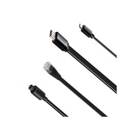 Kit instalación de 4 cables | Dreamgear DGUN2900 | Incluye Cable HDMI de 10 pies | Cable óptico Toslink de 10 pies | Cable Ethernet de 20 pies 6.0 | Cable USB de 10 pies a Cable Micro USB de Carga y sincronización