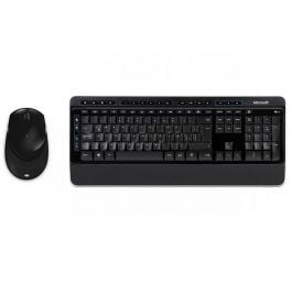 Microsoft | Wireless Desktop 3050 | Keyboard and Mouse Set | Wireless 2.4 GHz | Spanish | Negro