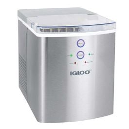IGLO0 | Maquina Para Hacer | Hielo Portatil | 2.3Litros | 33lbs En 24 Horas | Acero Inox