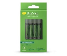 Batería Recargable GP 3801 | Cargador M451 | Speed Charger | 4x AA Recyko 2,600mah | Verde