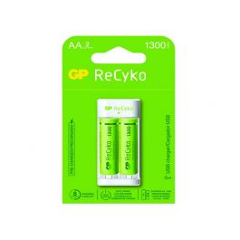 Batería recargable GP ReCyko | 3802 Charger E211 | 2x AA Recyko 1,300mAh | Verde