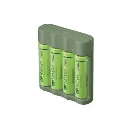 GP | 3800 Cargador | B421 | 4AA Recyko | 2100mAh | Verde