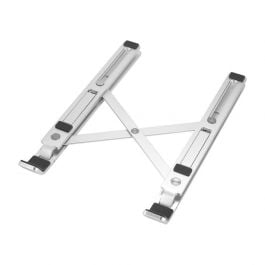 SLIDE | NOTEBOOK STAND METAL | TABLETS FLAT FOLD 8 ADJ | PLATA