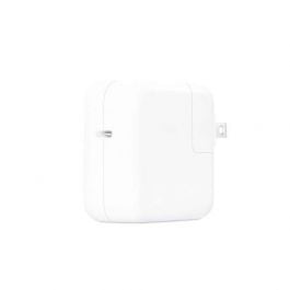 Adaptador De Corriente Apple MY1W2AM/A USB-C De 30 W Para MacBook | Blanco