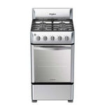 WHIRLPOOL | ESTUFA 20" | PARRILLAS DE HIERRO | 3 QUEMADORES ESTÁNDAR | 1 XPERT FLAMMA SUPER BURNER | ACERO INOXIDABLE