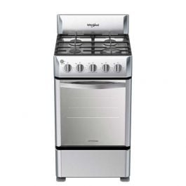 WHIRLPOOL | ESTUFA 20" | PARRILLAS DE HIERRO | 3 QUEMADORES ESTÁNDAR | 1 XPERT FLAMMA SUPER BURNER | ACERO INOXIDABLE