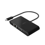 Belkin | USB C | Multimedia Charge Adapter | GBE | HDMI | VGA | Negro