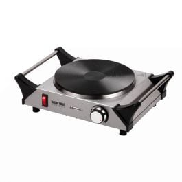 Estufa portátil BetterChef | 1 Quemador | 1500W | Antideslizante | Acero Inoxidable