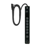 Jasco Regleta | (GE Pro) 7 Outlet | 2 USB | 4ft. | Surge Protector | Negro