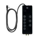 JASCO | REGLETA 8 TOMAS | Cable 4 PIE | 2100 JOULES DE PROTECCIÓN 3 |Interruptores Espaciados | Tapa Giratoria De Deguridad | NEGRA
