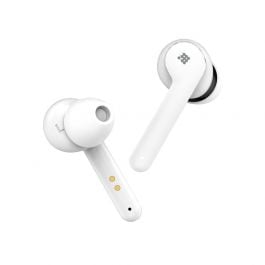 Audífono inalámbrico Cubitt | Control táctil | IPX5 a prueba de agua | Bluetooth | Blanco