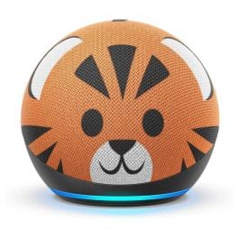 Amazon | Echo Dot | 4ta Gen. | Infantil Dise Ado Para Niños Con Controles Parentales | Tigre | Marrón