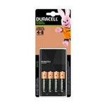 Duracell | Cargador De Batería | 4 Baterías Recargables AA 2500mAh | Negro