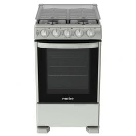 Mabe | Estufa a Gas | 20" | 4 Quemadores | Tech Estandar | Cubierta | Acero Inox | Plata