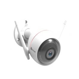 Camara de CCTV FHD C Sistema de Alarma| Sensor de Movimiento | Audio de 2VIAS | Mic 14.8pies | Carcasa IP67 | Sirena Y LUZ Estrobosc Pica | Vision Nocturno Colo